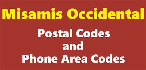 Misamis Occidental ZIP Codes, Postal Codes, and Phone Area .